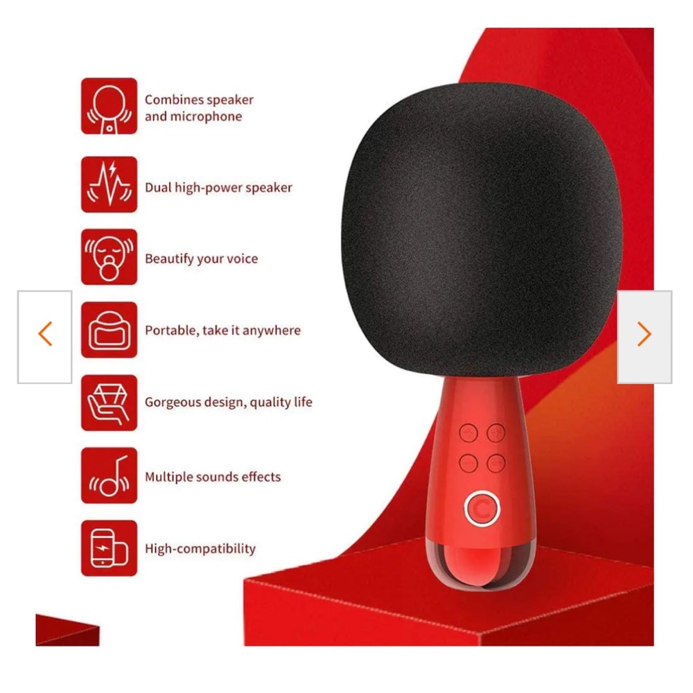 Karaoke G2 Bluetooth Wireless Portable Handheld Karaoke Microphone and S… - Picture 3 of 4
